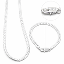 Conjunto Pulseira + Corrente Escamada 925